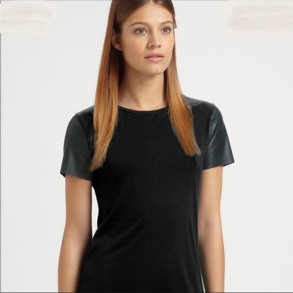Theory Black Short Sleeve T-Shirt Size XS